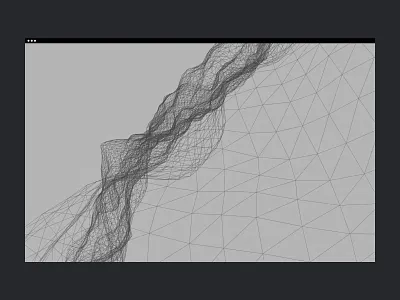 3D Interactive Wave pt.4 — coding an app abstract animation art concept mountains music shapes triangles visualization waveform waves window