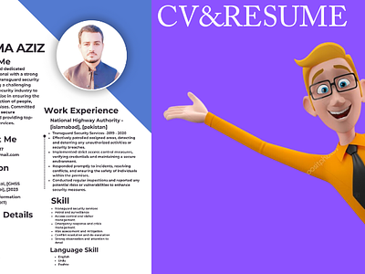 CV/RESUME branding cv graphic design resume