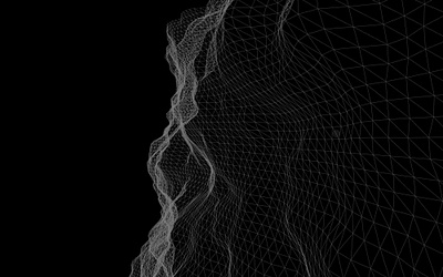 3D Interactive Wave pt.7 — coding an app abstract animation art concept mesh movement moving shapes triangles wall wallpaper waves