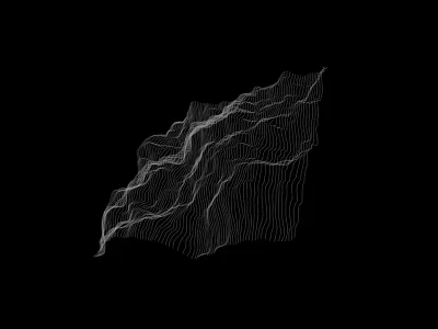 3D Interactive Wave pt.8 — coding an app abstract animation art concept illusion mesh motion graphics mountains moving nodes object peaks plane topography waves