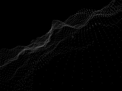 3D Interactive Wave pt.9 — coding an app abstract animation art concept design dots grid illustration mesh motion graphics mountains peak peaks topography waves