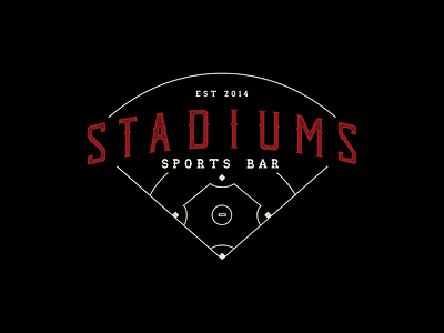 Stadiums Sports Bar logo by Studio Metropolis branding design graphic design logo logo design photoshop vector