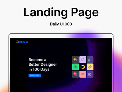 Submission for Daily UI challenge (003): Landing Page clarance daily ui design landing page ui design
