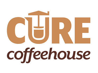 Cure Coffeehouse Logo Identity branding design graphic design logo vector