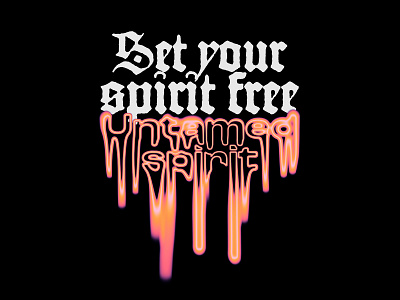 Spirit Free branding design graphic design lettering letters type