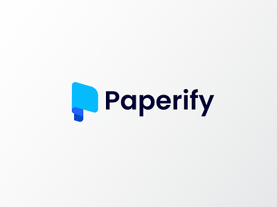Paperify - letter P paper logo design best logo branding business logo creative logo gadient logo icon letter p logo logo logo design logo icon logo mark logo type modern logo paper logo popular logo
