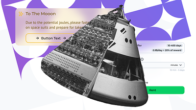 To The Moon Illustration allert bauhaus crypto design filler illustrations iq labs marketplace popup rental renting renting module set paramentres tothemoon