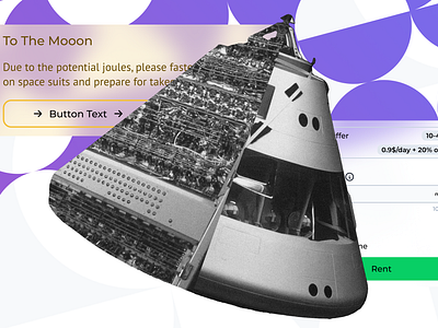 To The Moon Illustration allert bauhaus crypto design filler illustrations iq labs marketplace popup rental renting renting module set paramentres tothemoon