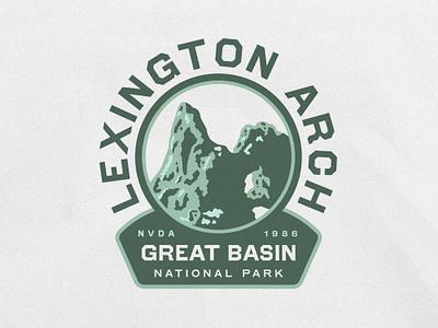 Lexington Arch - Great Basin National Park design flat graphic design great basin illustration lexington arch minimal national park vector