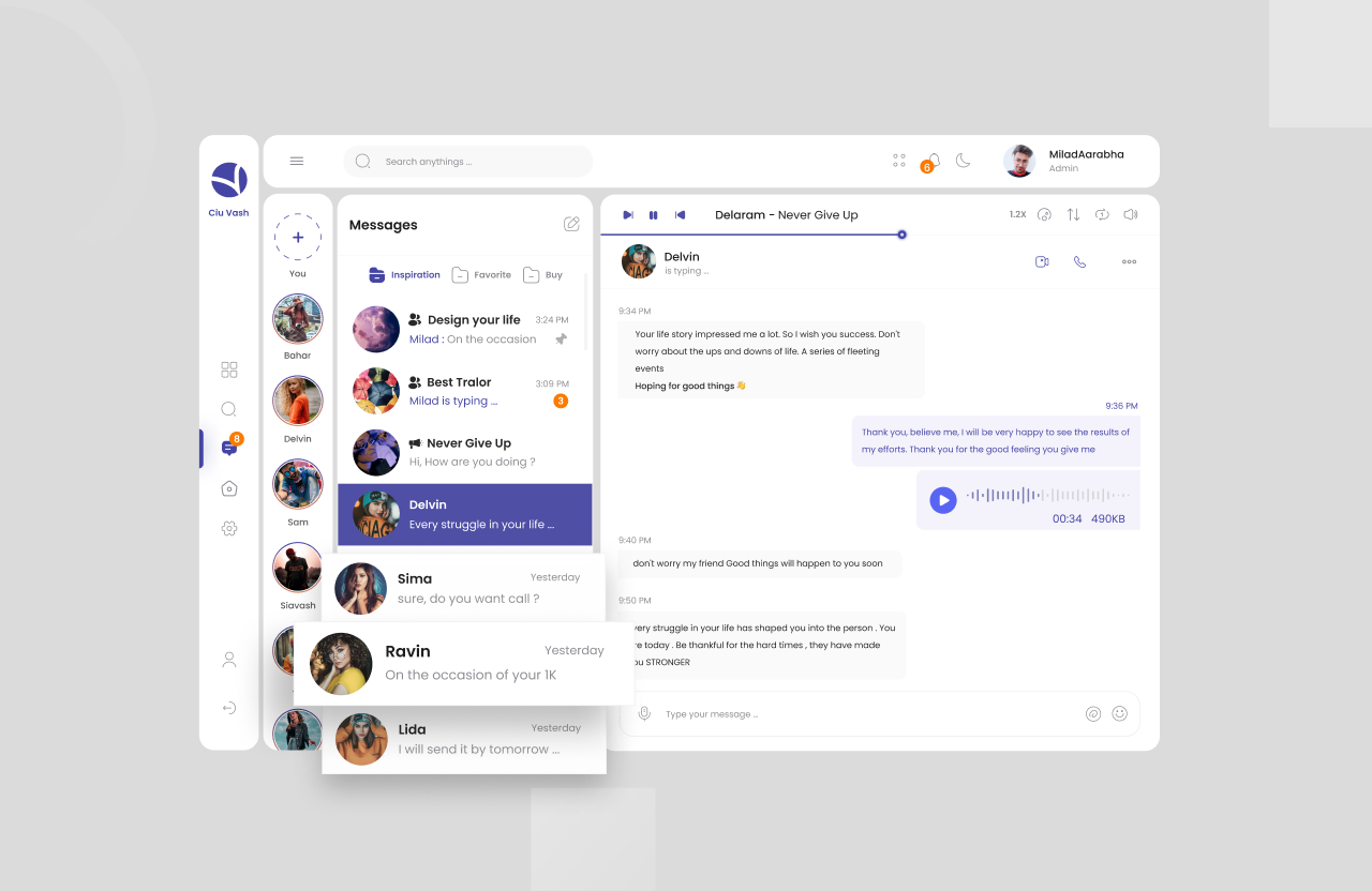 Chatting Dashboard branding chat chat app chatting commiunity dashboard graphic design inbox manage managing message messenger messenger app social social media ui ui trend ux