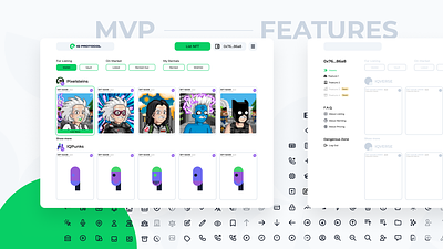 MVP Perspective — IQ Labs blockchain future proof design heroicons icons illustration interaction design nft nft marketplace responsive design scalability tailwind uiux design user centered design user experience