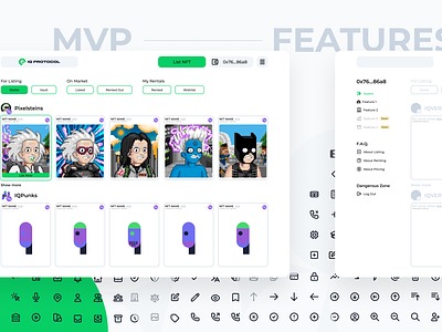 MVP Perspective — IQ Labs blockchain future proof design heroicons icons illustration interaction design nft nft marketplace responsive design scalability tailwind uiux design user centered design user experience