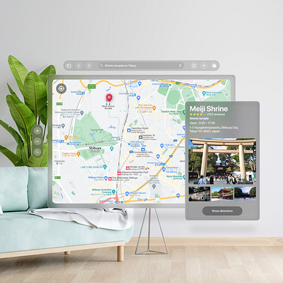 Apple Pro Vision Spatial design app apple apple pro vison design map spatial design ui ux