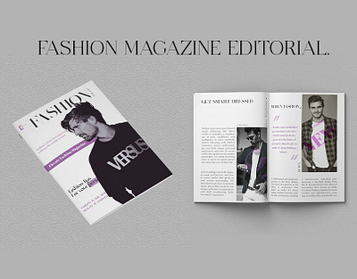 FASHION MAGAZINE EDITORIAL document cover ui