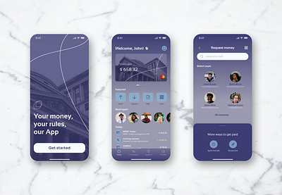 Banking App Concept app design finance app interface mobile ui ux