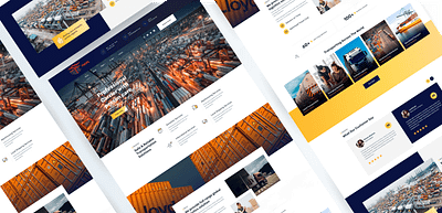 transport and logistics website ui branding ui ux website ui