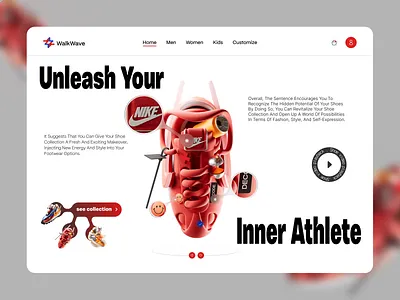 Shoes landing page👟 design landing landing page shoes shoes landing page ui ui design uiux ux web web design website wireframe
