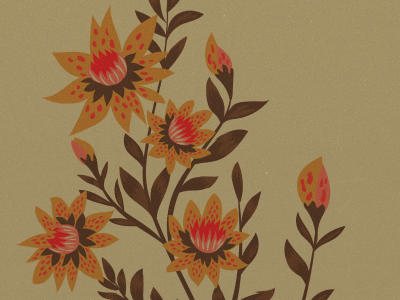 Floral Sketch 001 graphic design illustration vector