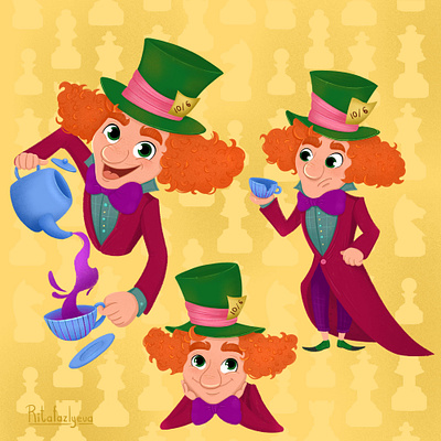 The Mad Hatter "Alice's Adventures in Wonderland" art commission