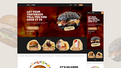Astro Burger app branding concept conceptui design figma figmadesign food ui user experience user interface ux web web design webflow website