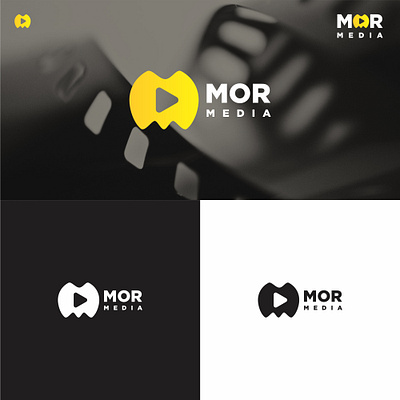 MOR Media Logo Concept branding business logo company logo design graphic design logo logo design minimalist modern