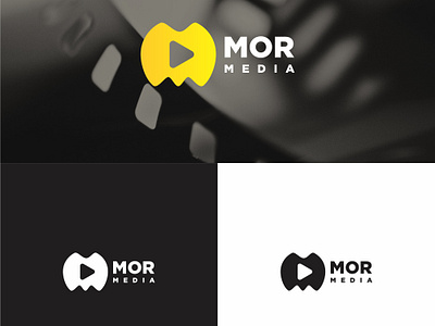 MOR Media Logo Concept branding business logo company logo design graphic design logo logo design minimalist modern