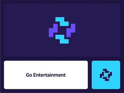 Go Entertainment Logo brand identity branding design game go graphic design identity design illustration logo logo design logos minimalist