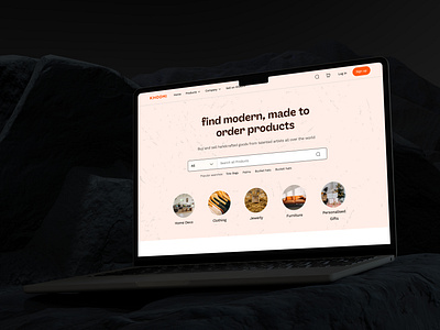 E-commerce Landing Page for Khoomi design ecommerce landing page landing page product design saas ui web design