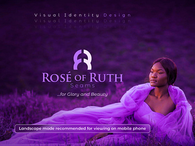 Visual Identity Design for Rosé of Ruth brand brand identity brand identity design branding children cloth clothing design fashion female graphic design logo seams snacks stitches women