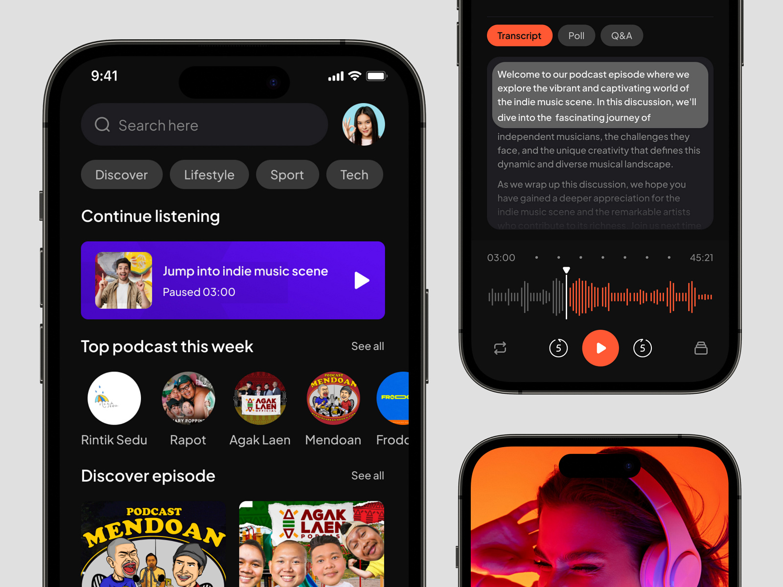 Jammio - Podcast Mobile App 🗣️ by Repan 🍋 for Pickolab Studio on Dribbble