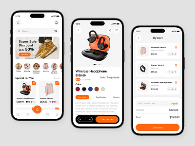 Ecommerce Mobile App - UI UX Design app app design e commerce app ecommerce fashion fashion app fashion brand mobile app mobile app design mobile design mobile ui online store onlineshop product project shop shopping shopping app ui ux