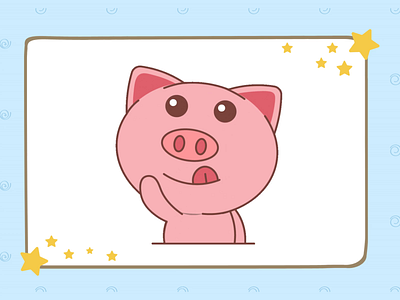 Pig Yummy 2d cartoon character animation 2danimation foodiefun gifloop