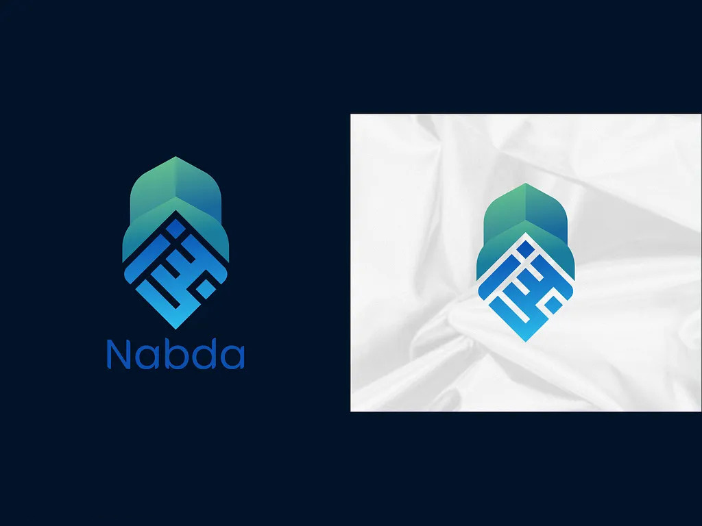 Nabda Arabic Apps Logo. Modern Arabic Monogram arabic apps logo arabic brand arabic brand mark arabic icon branding calligraphy artist calligraphy font gradient islam kufic logo logoconcept luxury memorable minar modern arabic logo mosque quran typography