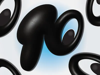 Eye Spy a Sticker Mule 3d font design graphic design letter design sticker design sticker mule type design typeface