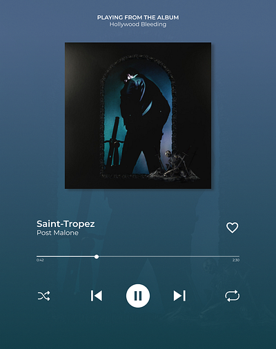 Music Player Interface animation app apple music application blue deezer design graphic design illustration music music player player pop purple song player spotify ui vector