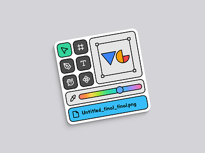 Brand Sticker branding clean figma flat illustration illustrator logo minimal ui