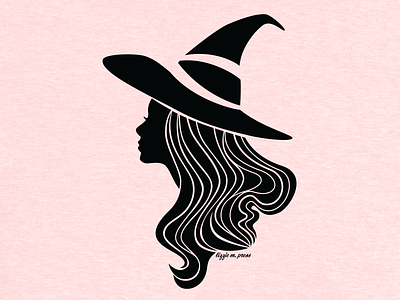 Witchy Babe Cameo | Pink Tee beautiful witch brand illustration brand illustrator character design fairytale illustration good witch goth t shirt gothic clothing graphic tee halloween design halloween graphic hallween t shirt pastel goth pink goth spooky babe whimsigoth clothing wicked witch witch art witch pin up art witchy vibes
