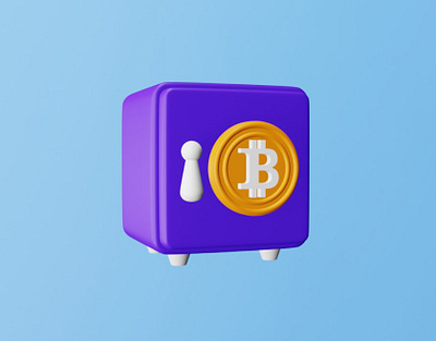 Bitcoin Locker 👇🏼 blender 3d