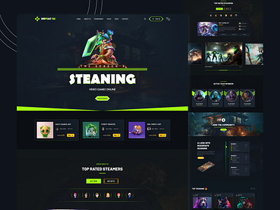 NFTs Gaming ~ Marketplace UI Design concept game page ux