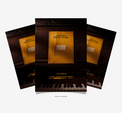 The Secrets of Sheet Music - A Movie Poster Design adobe lightroom adobe photoshop cinematic design film poster graphic design movie poster photography poster