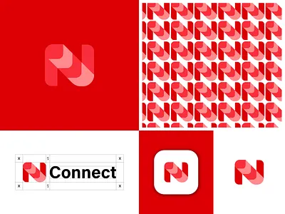 N Connect Modern Logo Design best logo brand identity branding colorful logo creative logo custom logo design icon letter n logo logo concept logo designer logofolio logotype modern logo n n connect logo n logo new logo unique logo