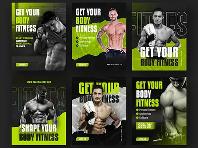 Gym social media post design