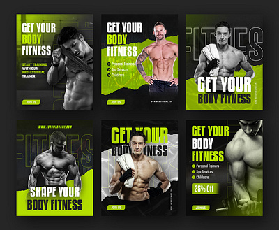 Gym social media post design