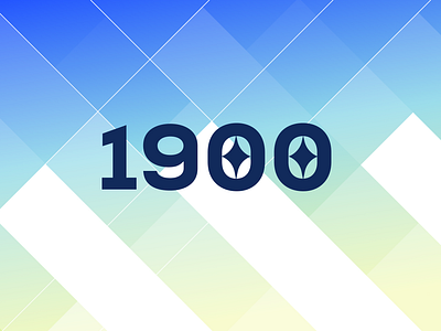 1900 Followers 1900 banner design gradient graphic design illustration modern numbers vector wallpaper