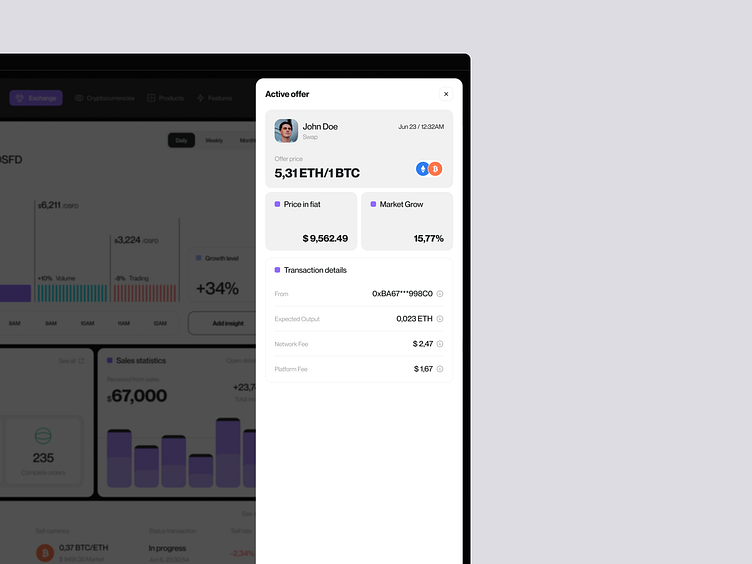 Dstafin - Decentralized crypto platform UX/UI design by Outcrowd on ...