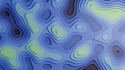 Gradient Terrain - Generative Art 3d background blender