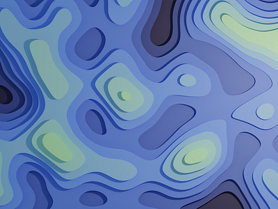 Gradient Terrain - Generative Art 3d background blender