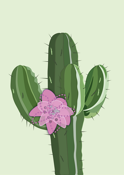 A litle cactus design graphic design illustration vector