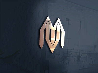 M&V 3D Logo Design 3d animation branding design graphic design illustration logo motion graphics ui vector