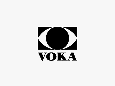 Voka v.2 black custom eye font graphic design logo logo design logodesign logotype minimalism simple streaming typeface
